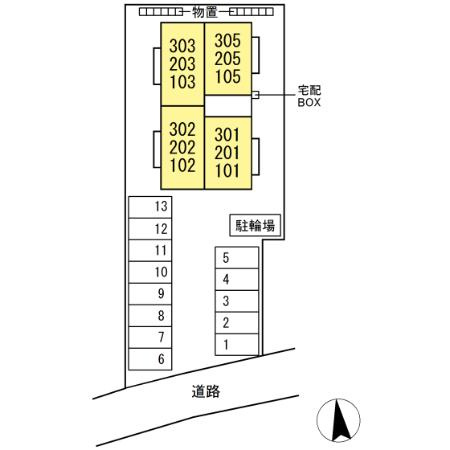 RESUA向中野　C棟の区画図