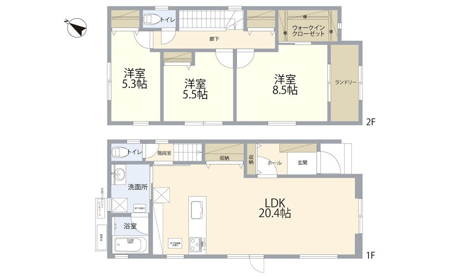広島市東区牛田新町３丁目の間取り