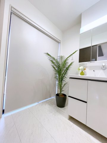 新築戸建・新築建売　郡山市片平町釜場モデル棟　小山田小・第六中の脱衣所