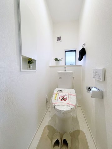 新築戸建・新築建売　郡山市片平町釜場モデル棟　小山田小・第六中のトイレ