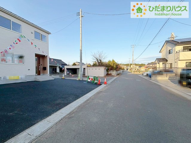 いわき市佐糠町第8　新築戸建　4号棟の前面道路含む現地写真|コンビニ至近で、お買い物に便利な立地です(#^^#)