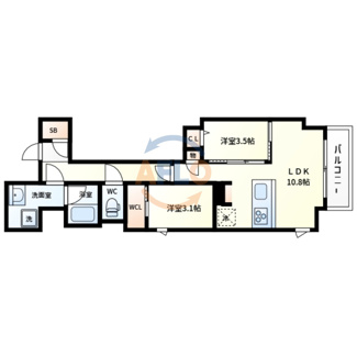 【間取り】 | アーバネックス堺筋本町　開平小学校区 | アーバネックス堺筋本町　間取り
