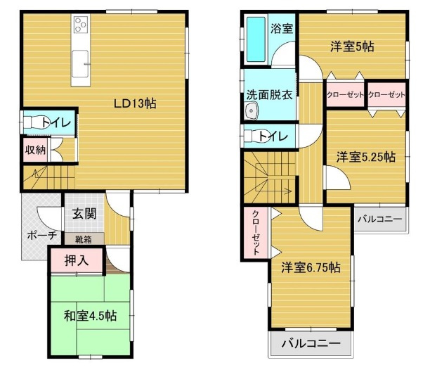 【間取り】 | 花見川区千種町　中古戸建て | 間取り図