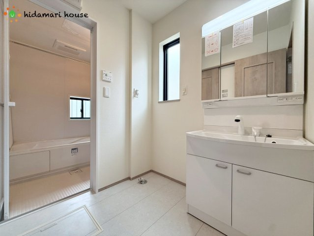 上尾市上尾村　新築戸建　ハートフルタウンAの脱衣所