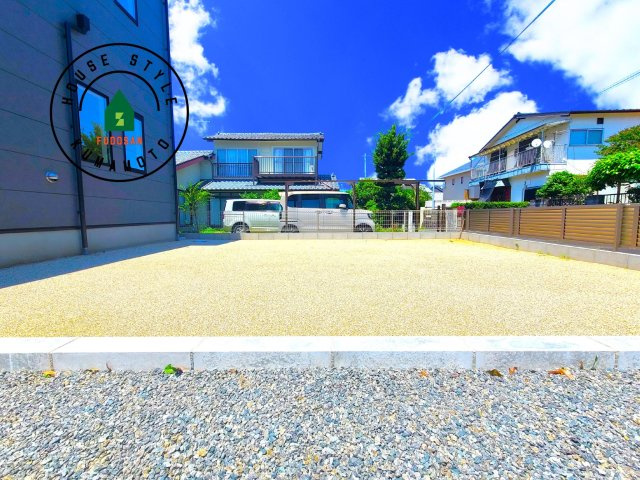 熊本市東区新南部2丁目第1-2棟(1号棟)の庭|お庭で自由な時間を過ごせます。