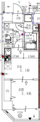 ＡＲＣＡ九条の間取り