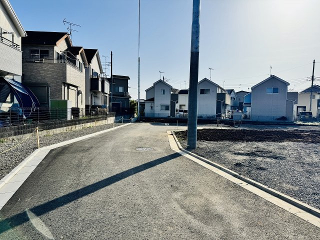八王子市　上壱分方町　建築条件無し売地　第２期の前面道路含む現地写真|～5ｍ道路に面しています～