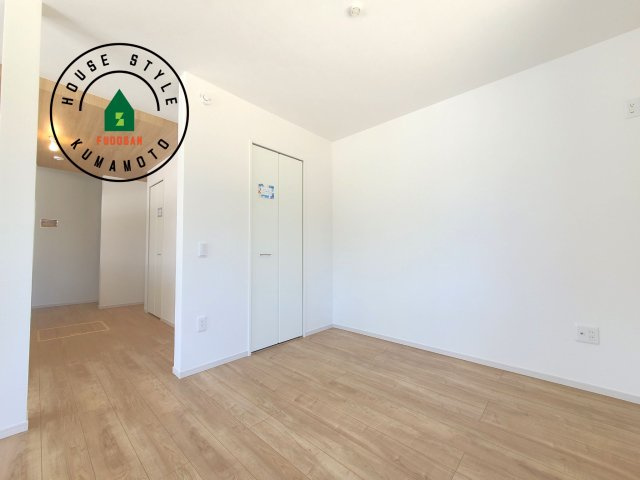 熊本市東区新南部2丁目第1-2棟(2号棟)の内観：施工例|将来的に、琉球畳を引きまして和室風にすることも可能です。