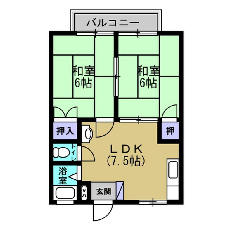 グリーンハイツの間取り