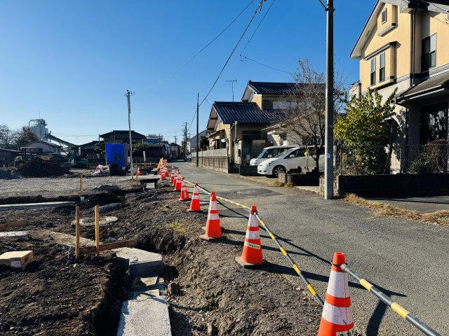八王子市　上壱分方町　建築条件無し売地　第２期の前面道路含む現地写真|～5ｍ道路に面しています～