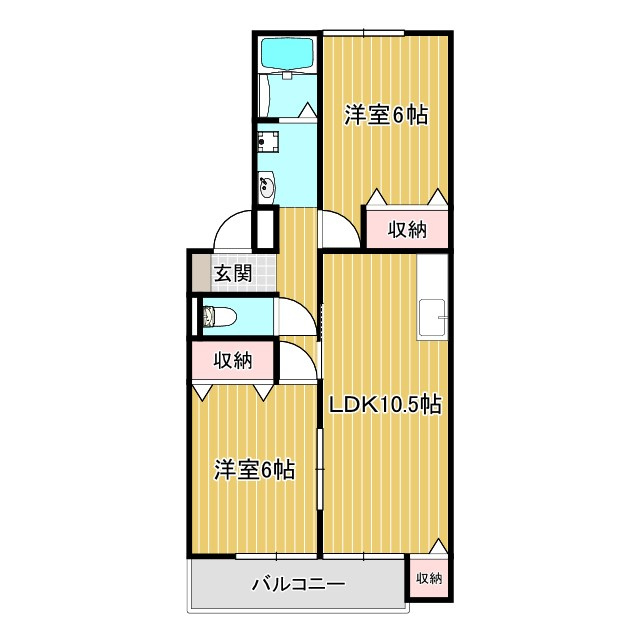 サニーコート２の間取り