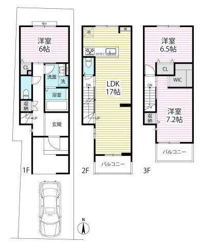 ◆２沿線利用可能◆南向きにつき陽当たり良好◆ウォークインクローゼット付き◆伏見区両替町十一丁目の間取り