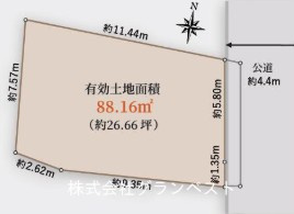 【区画図】 | 売土地　JR山手線「巣鴨」駅　徒歩12分　参考プラン図あり