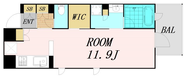 パークアクシス心斎橋　仲介手数料無料の間取り