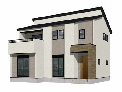 【外観パース】 | 北九州市八幡西区永犬丸南町2丁目2期1号棟 | 外観パースです