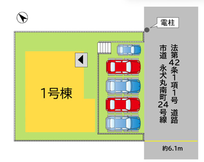 【区画図】 | 北九州市八幡西区永犬丸南町2丁目2期1号棟