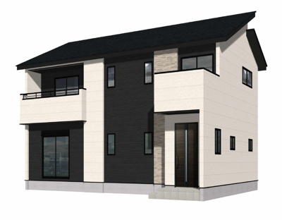 【外観パース】 | 北九州市八幡西区日吉台2丁目3期1号棟 | 外観パースです