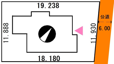 【区画図】 | 【商談中】興津1丁目23-89売家