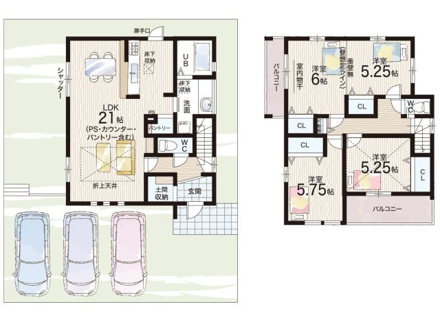 現地説明会開催　大津市日吉台　第4期　新築一戸建ての間取り|1号地