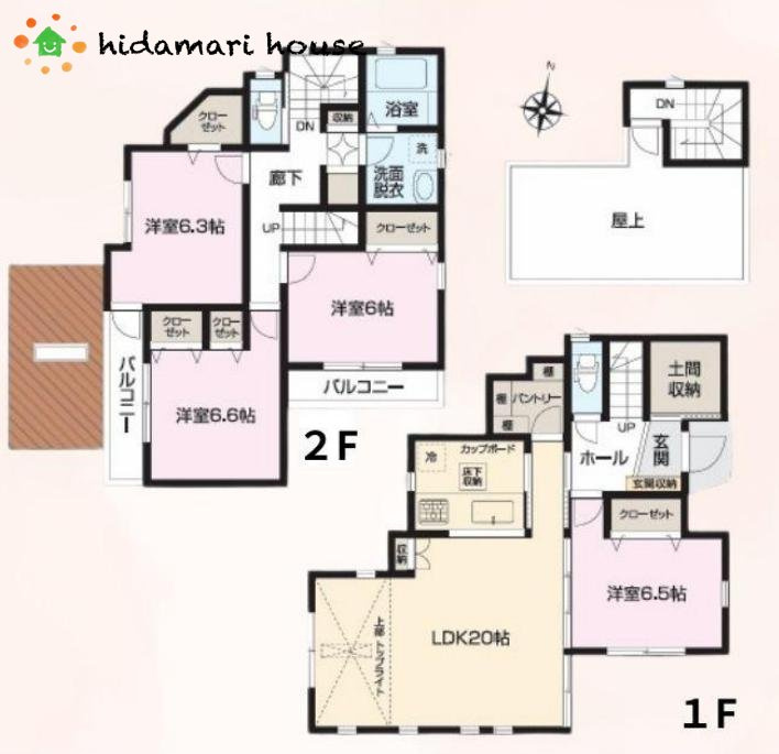 西区高木　新築戸建　Cの間取り|4LDK
