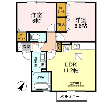コンフォール・ヴィラＡ棟の間取り