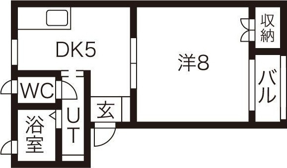 コーポ東雲(しののめ)の間取り