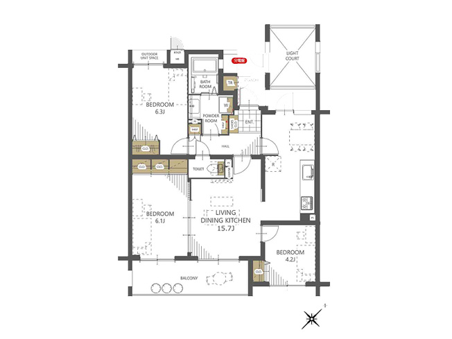【間取り】 | ザ・ステイツ志木幸町　(丸井志木店) | 新規リノベーション済みの中古マンション。オートロック付きで安心の住環境。