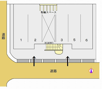 【駐車場】 | コート下大行寺 | 建物１階部分です！