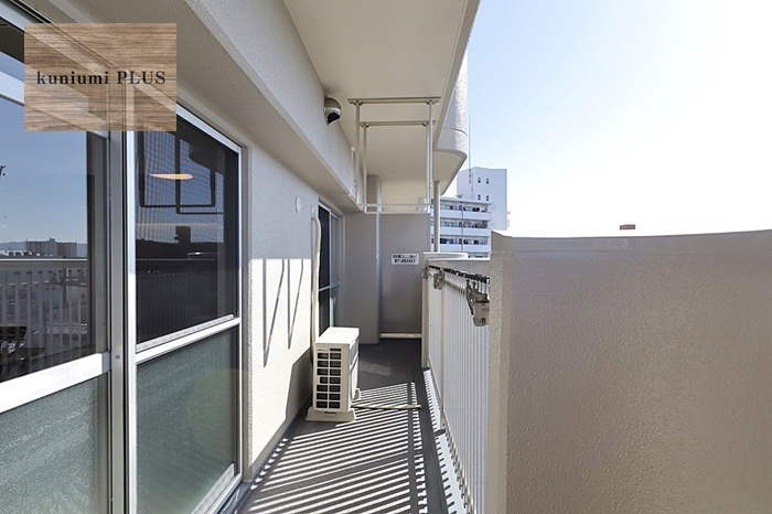 西つるみコーポのバルコニー