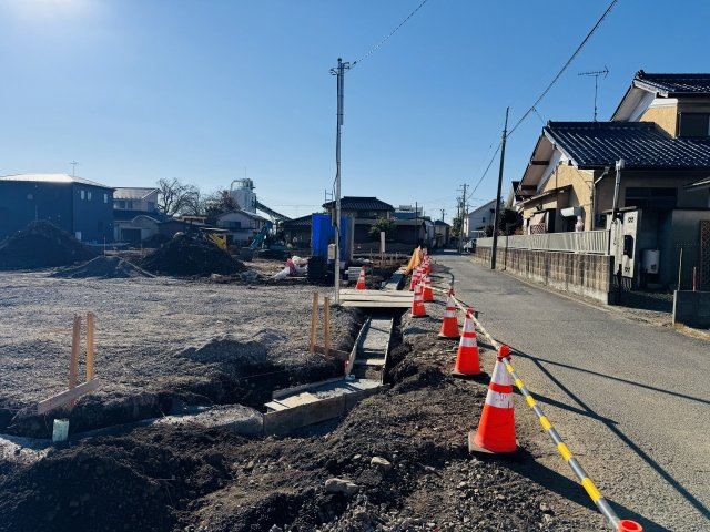 八王子市　上壱分方町　建築条件無し売地　第２期の前面道路含む現地写真|～５ｍ道路に接しています～