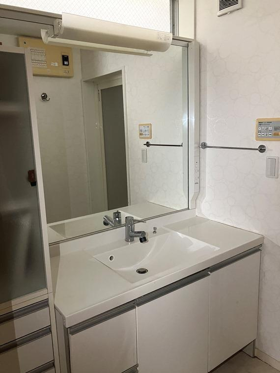 緑が丘戸建の洗面所