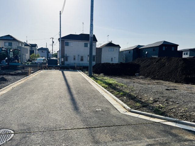 八王子市　上壱分方町　建築条件無し売地　第２期の前面道路含む現地写真|～5ｍ道路に面しています～