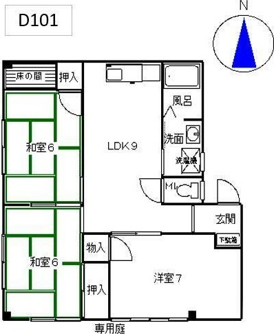 リバーシティ杉森Dの間取り