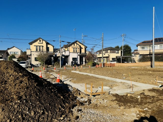 八王子市　上壱分方町　建築条件無し売地　第２期の前面道路含む現地写真|～5ｍ道路に面しています～