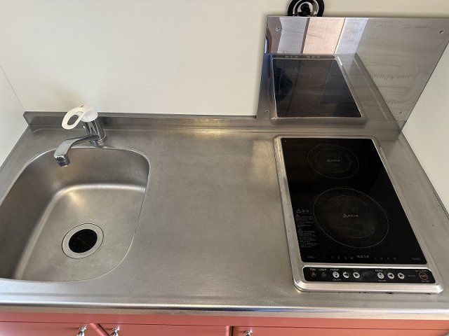 レオパレスシフォンのキッチン|キッチン混合水栓設置済みです