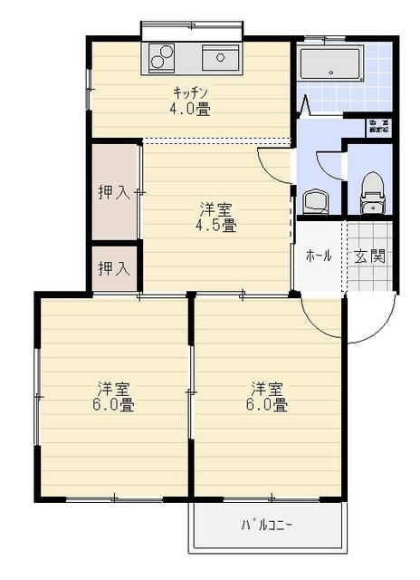 コーポ小西の間取り