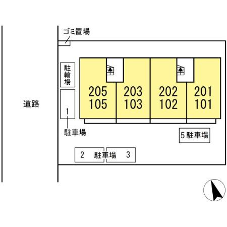 クレール・エスパスの区画図