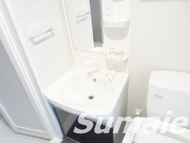 グラントゥルース田端の洗面所|洗面所です★お風呂場の前にあります★