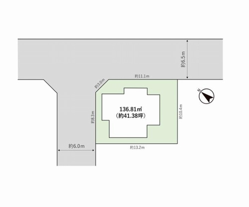 【区画図】 | 【仲介手数料０円】厚木市緑ヶ丘4丁目　中古一戸建て | 厚木市緑ヶ丘4丁目　中古一戸建て