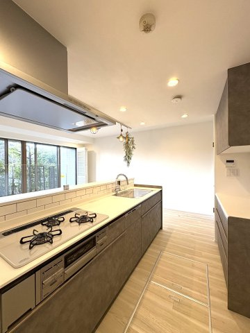 Katase Park House Shonan Enoshimaー専用庭 × 専用駐車場付きーのキッチン