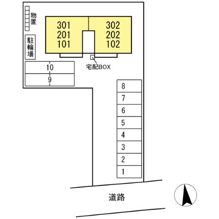 【新築】RESUA(レスア)向中野　A棟の区画図