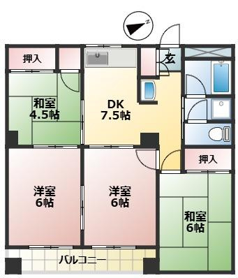 パークヒルズ東所沢の間取り