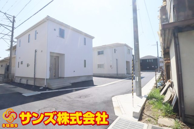 郡山市昭和1丁目第9　　　５号棟　　　芳賀小学校、郡山第４中学区の外観|北西側から見た区画全体