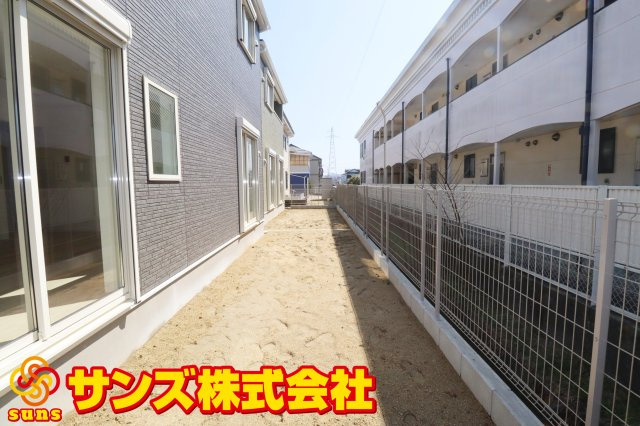 郡山市昭和1丁目第9　　　５号棟　　　芳賀小学校、郡山第４中学区の庭