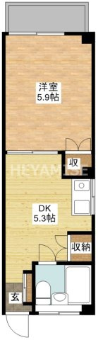 常田マンションの間取り