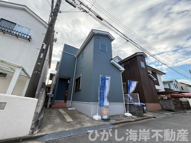 茅ヶ崎市矢畑　中古戸建の前面道路含む現地写真|新規リフォーム完了！　現地外観