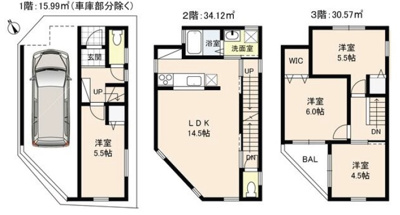 【土地図＋建物プラン例】 | 舞子台２丁目　土地