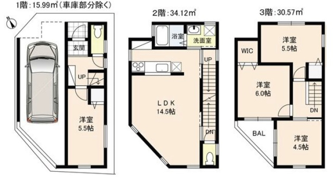 【土地図＋建物プラン例】 | 舞子台２丁目　土地