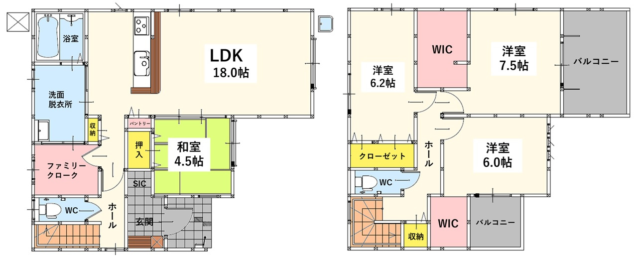 門司区大里本町2丁目2期の間取り