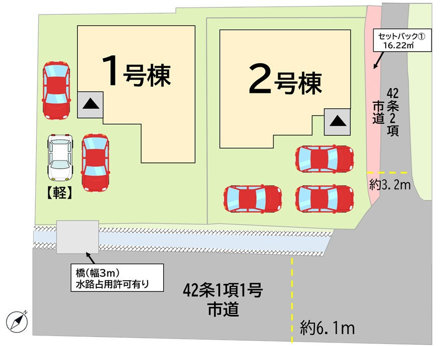 門司区大里本町2丁目2期の区画図
